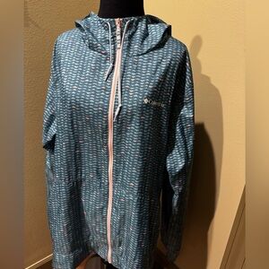 Columbia Jacket Womens XL Morning View Windbreaker Packable 1686421